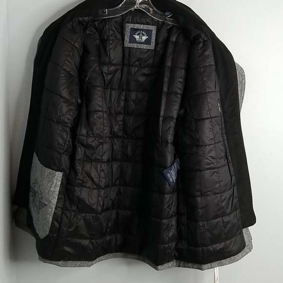 NEW Dockers Men's Soft Shell Performance Gray Quilted Winter Coat Size Medium - Picture 2 of 9